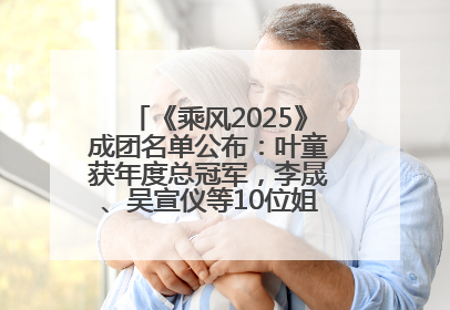《乘风2025》成团名单公布：叶童获年度总冠军，李晟、吴宣仪等10位姐姐成功成团，陈德容获年度高光人物