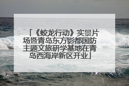 《蛟龙行动》实景片场暨青岛东方影都国防主题文旅研学基地在青岛西海岸新区开业