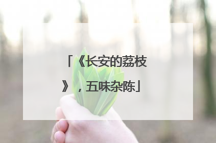 《长安的荔枝》，五味杂陈