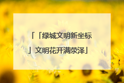 「绿城文明新坐标」文明花开满荥泽