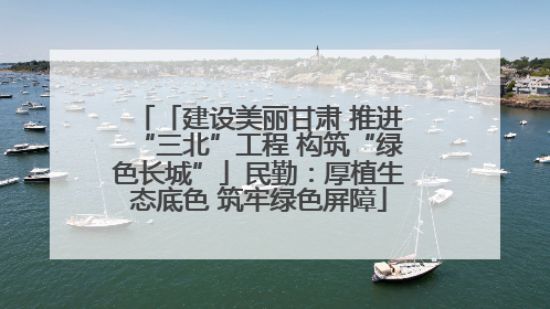 「建设美丽甘肃 推进“三北”工程 构筑“绿色长城”」民勤：厚植生态底色 筑牢绿色屏障