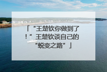 “王楚钦你做到了！”王楚钦谈自己的“蜕变之路”