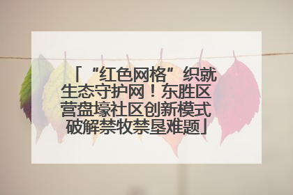 “红色网格”织就生态守护网！东胜区营盘壕社区创新模式破解禁牧禁垦难题