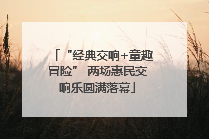 “经典交响+童趣冒险” 两场惠民交响乐圆满落幕