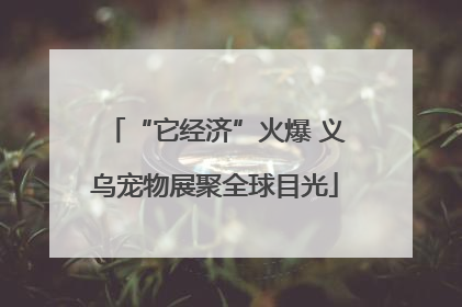 “它经济”火爆 义乌宠物展聚全球目光