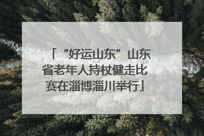“好运山东”山东省老年人持杖健走比赛在淄博淄川举行