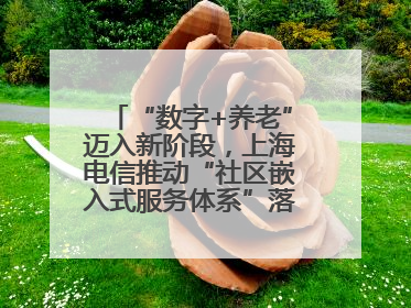 “数字+养老”迈入新阶段，上海电信推动“社区嵌入式服务体系”落地见效