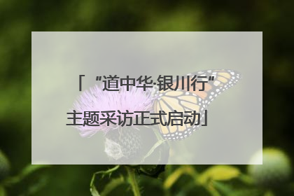 “道中华·银川行”主题采访正式启动