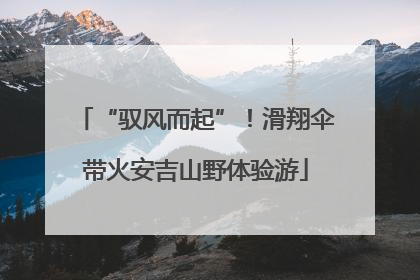 “驭风而起”！滑翔伞带火安吉山野体验游