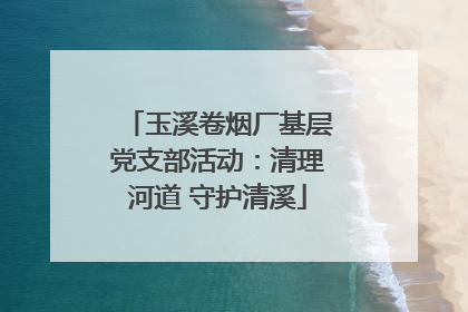 玉溪卷烟厂基层党支部活动：清理河道 守护清溪