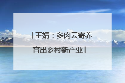 王婧：多肉云寄养 育出乡村新产业