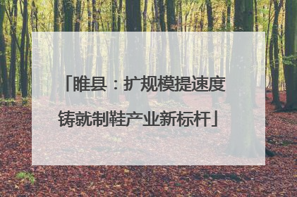 睢县：扩规模提速度 铸就制鞋产业新标杆