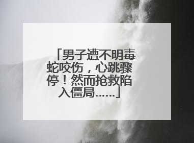 男子遭不明毒蛇咬伤，心跳骤停！然而抢救陷入僵局……