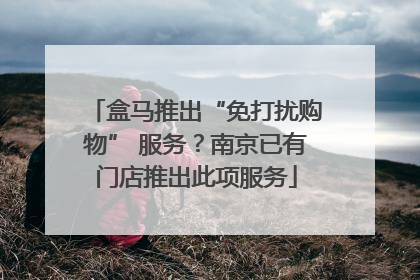 盒马推出“免打扰购物” 服务？南京已有门店推出此项服务