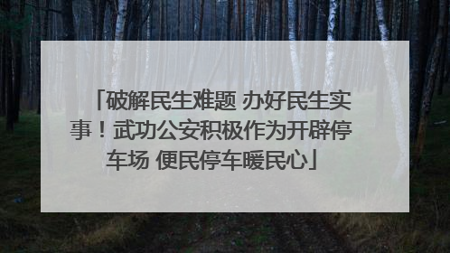 破解民生难题 办好民生实事！武功公安积极作为开辟停车场 便民停车暖民心