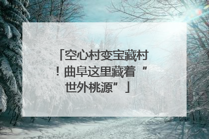 空心村变宝藏村！曲阜这里藏着“世外桃源”