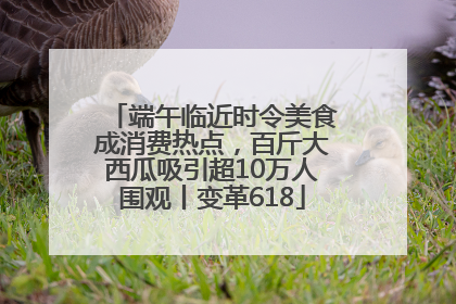 端午临近时令美食成消费热点，百斤大西瓜吸引超10万人围观丨变革618