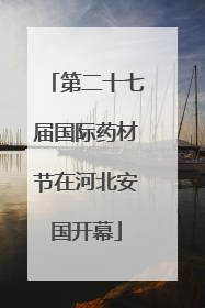 第二十七届国际药材节在河北安国开幕