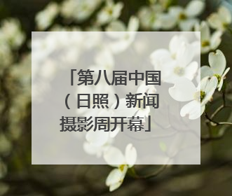 第八届中国（日照）新闻摄影周开幕