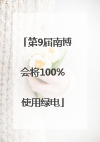 第9届南博会将100%使用绿电