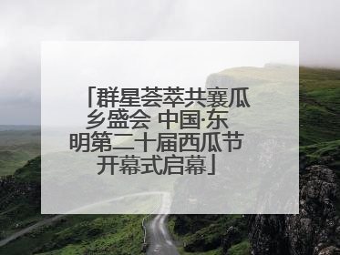 群星荟萃共襄瓜乡盛会 中国·东明第二十届西瓜节开幕式启幕