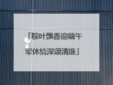 粽叶飘香迎端午 军休情深颂清廉
