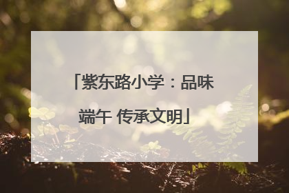 紫东路小学：品味端午 传承文明