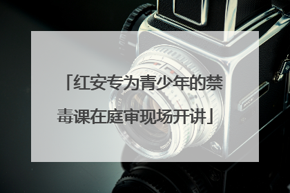 红安专为青少年的禁毒课在庭审现场开讲