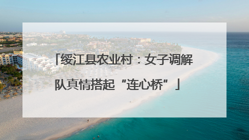 绥江县农业村：女子调解队真情搭起“连心桥”