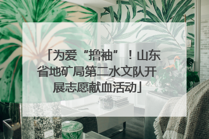 为爱“撸袖”！山东省地矿局第二水文队开展志愿献血活动
