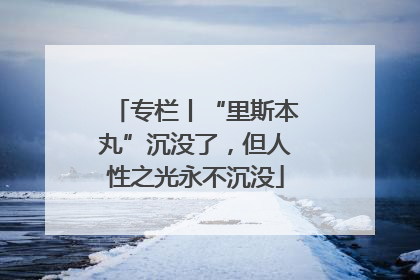 专栏丨“里斯本丸”沉没了，但人性之光永不沉没