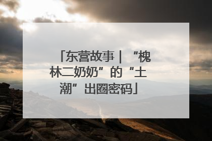 东营故事｜“槐林二奶奶”的“土潮”出圈密码