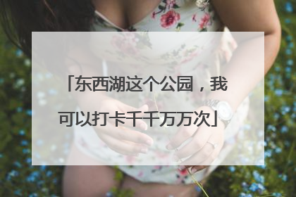 东西湖这个公园，我可以打卡千千万万次