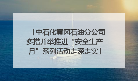 中石化黄冈石油分公司多措并举推进“安全生产月”系列活动走深走实