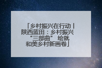 乡村振兴在行动丨陕西蓝田：乡村振兴 “三部曲” 绘就和美乡村新画卷