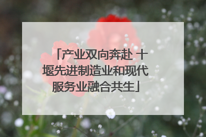 产业双向奔赴 十堰先进制造业和现代服务业融合共生