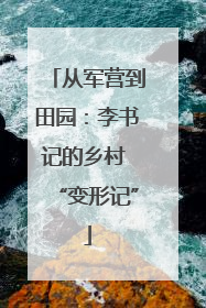 从军营到田园：李书记的乡村 “变形记”