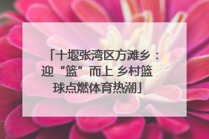 十堰张湾区方滩乡：迎“篮”而上 乡村篮球点燃体育热潮