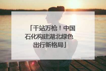 千站万枪！中国石化构建湖北绿色出行新格局