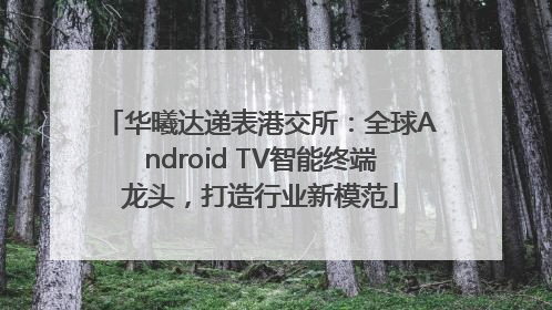 华曦达递表港交所：全球Android TV智能终端龙头，打造行业新模范
