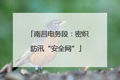 南昌电务段：密织防汛“安全网”