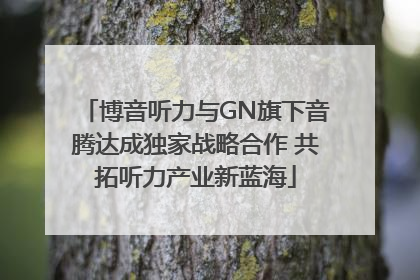 博音听力与GN旗下音腾达成独家战略合作 共拓听力产业新蓝海