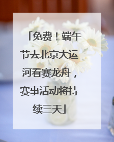 免费！端午节去北京大运河看赛龙舟，赛事活动将持续三天