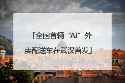 全国首辆“AI”外卖配送车在武汉首发
