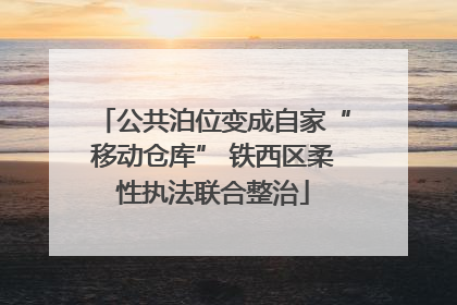 公共泊位变成自家“移动仓库” 铁西区柔性执法联合整治