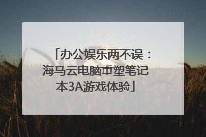 办公娱乐两不误:海马云电脑重塑笔记本3A游戏体验