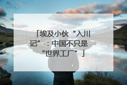 埃及小伙“入川记”：中国不只是“世界工厂”