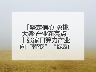 坚定信心 勇挑大梁·产业新亮点丨张家口算力产业向“智变”“绿动”跃升