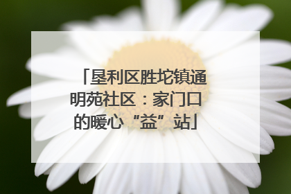 垦利区胜坨镇通明苑社区：家门口的暖心“益”站