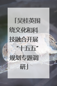 吴桂英围绕文化和科技融合开展“十五五”规划专题调研